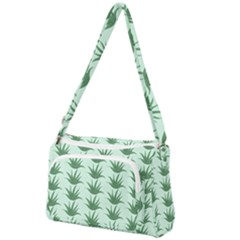 Aloe Plants Pattern Scrapbook Front Pocket Crossbody Bag