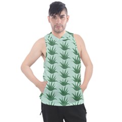 Aloe Plants Pattern Scrapbook Men s Sleeveless Hoodie by anzea