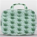 Aloe Plants Pattern Scrapbook Travel Toiletry Bag With Hanging Hook View1