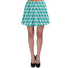 Background Pattern Colored Skater Skirt