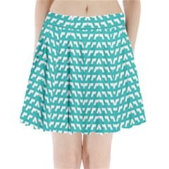 Background Pattern Colored Pleated Mini Skirt