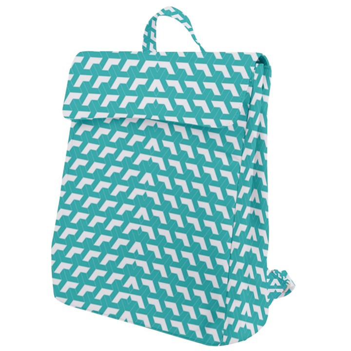 Background Pattern Colored Flap Top Backpack