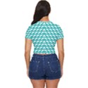 Background Pattern Colored Side Button Cropped T-Shirt View4