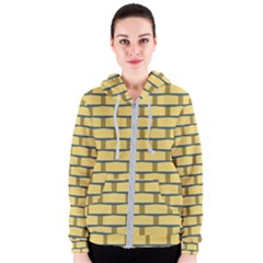 Pattern Wallpaper Women s Zipper Hoodie