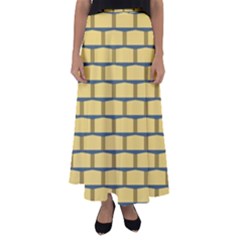 Pattern Wallpaper Flared Maxi Skirt