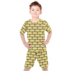 Pattern Wallpaper Kids  T-shirt And Shorts Set