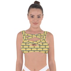 Pattern Wallpaper Bandaged Up Bikini Top