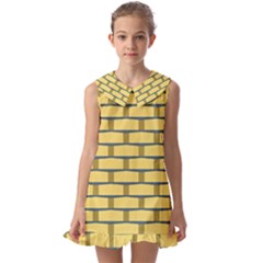 Pattern Wallpaper Kids  Pilgrim Collar Ruffle Hem Dress