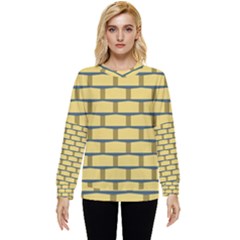 Pattern Wallpaper Hidden Pocket Sweatshirt