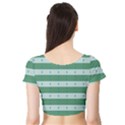 Pattern Triangle Short Sleeve Crop Top View2