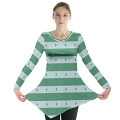 Pattern Triangle Long Sleeve Tunic  by anzea