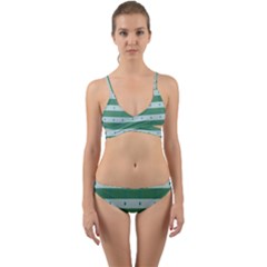 Pattern Triangle Wrap Around Bikini Set by anzea