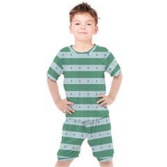 Pattern Triangle Kids  T-shirt And Shorts Set