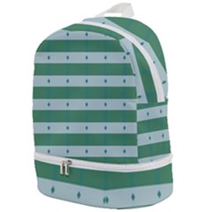 Pattern Triangle Zip Bottom Backpack