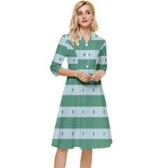 Pattern Triangle Classy Knee Length Dress by anzea