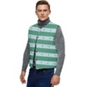 Pattern Triangle Men s Button Up Puffer Vest	 View3