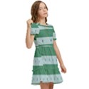 Pattern Triangle Kids  Puff Sleeved Dress View2