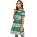 Pattern Triangle Kids  Puff Sleeved Dress View3