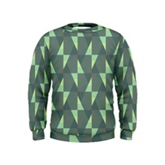 Texture Triangle Kids  Sweatshirt