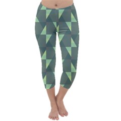 Texture Triangle Capri Winter Leggings 