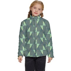 Texture Triangle Kids  Puffer Bubble Jacket Coat