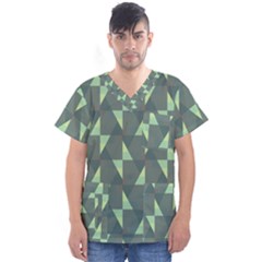 Texture Triangle Men s V-neck Scrub Top