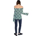 Texture Triangle Off Shoulder Long Sleeve Top View2