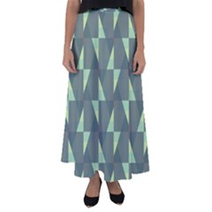 Texture Triangle Flared Maxi Skirt