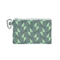 Texture Triangle Canvas Cosmetic Bag (Small) View1