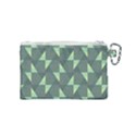 Texture Triangle Canvas Cosmetic Bag (Small) View2