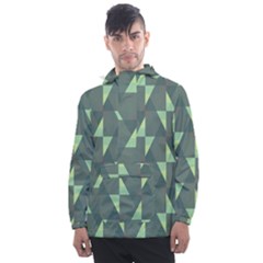 Texture Triangle Men s Front Pocket Pullover Windbreaker