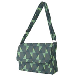 Texture Triangle Full Print Messenger Bag (l)