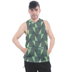 Texture Triangle Men s Sleeveless Hoodie