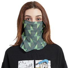 Texture Triangle Face Covering Bandana (two Sides)