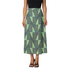 Texture Triangle Classic Midi Chiffon Skirt by anzea