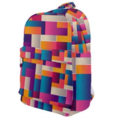 Abstract Geometry Blocks Classic Backpack