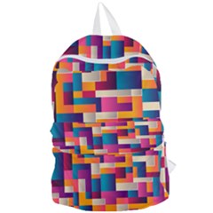 Abstract Geometry Blocks Foldable Lightweight Backpack by anzea