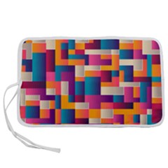 Abstract Geometry Blocks Pen Storage Case (s) by anzea