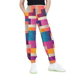 Abstract Geometry Blocks Kids  Joggers