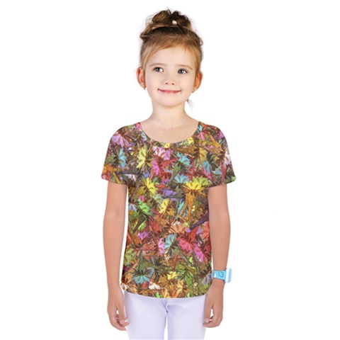 Vivid Cactus Charm Design Pattern Kids  One Piece T-shirt by dflcprintsclothing