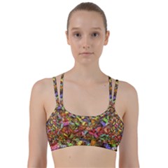 Vivid Cactus Charm Design Pattern Line Them Up Sports Bra by dflcprintsclothing