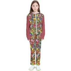 Vivid Cactus Charm Design Pattern Kids  Tracksuit