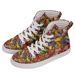 Echinopsis Terscheckii Cactus Motif Random Colored Pattern Women s Hi-top Skate Sneakers