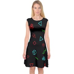 Amoled Capsleeve Midi Dress