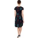 Amoled Cap Sleeve Midi Dress With Pockets View2