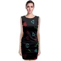 Amoled Sleeveless Velvet Midi Dress