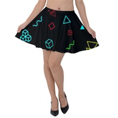 Amoled Velvet Skater Skirt