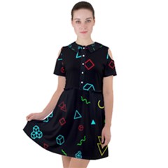 Amoled Short Sleeve Shoulder Cut Out Dress  by kyorashop23