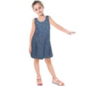 Blue Denim Fabric Kids  Sleeveless Dress View1