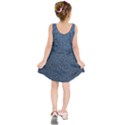 Blue Denim Fabric Kids  Sleeveless Dress View2